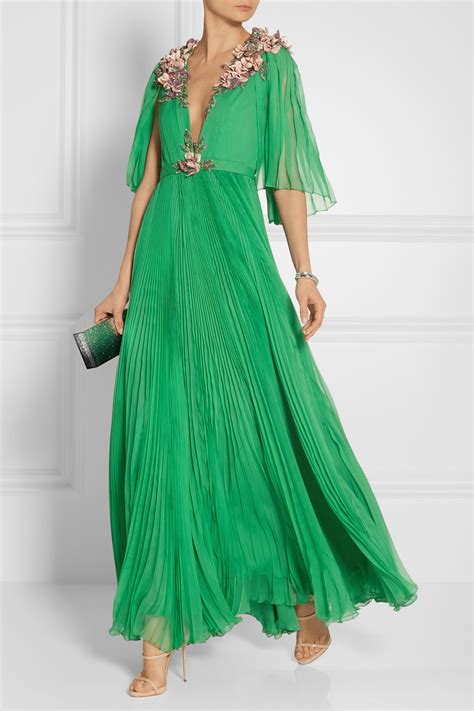 green and pink dress gucci|Gucci Evening Gowns .